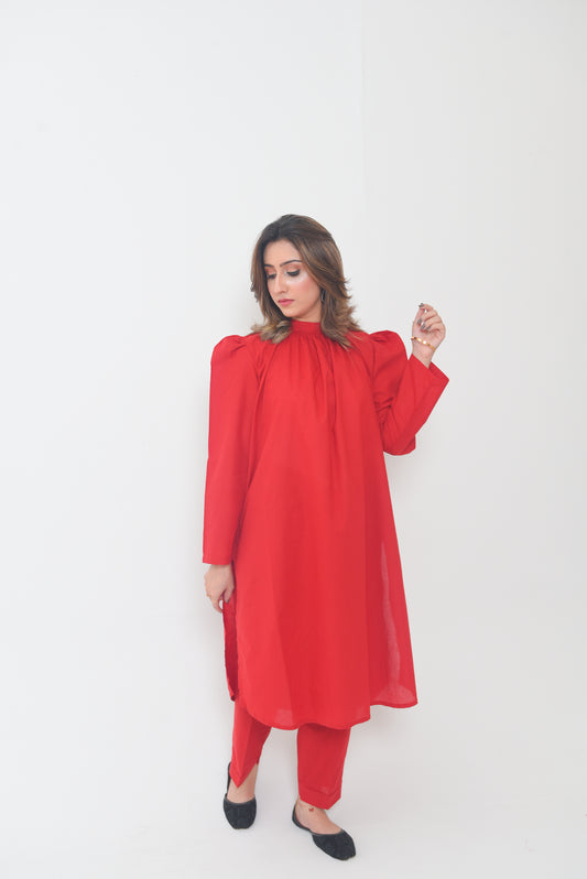 Red Tunic Suit